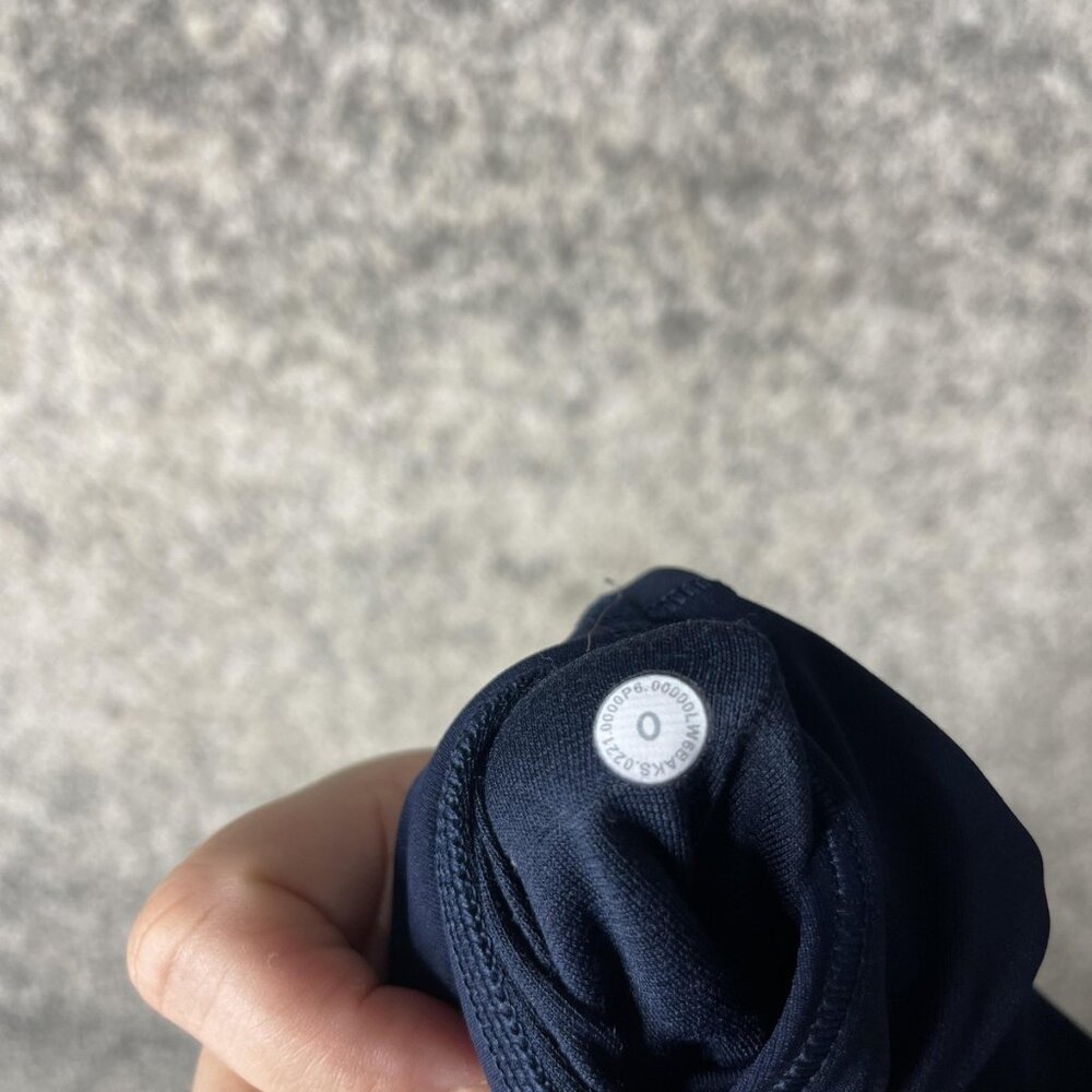 Lululemon Pants Womens 0 Navy High Rise Leggings Yoga Athletic Workout Running - Picture 7 of 7